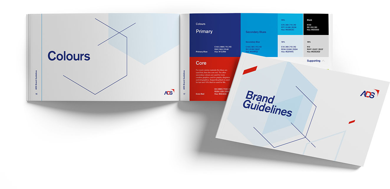 Brand guidelines, branding, by branding agency Hampshire