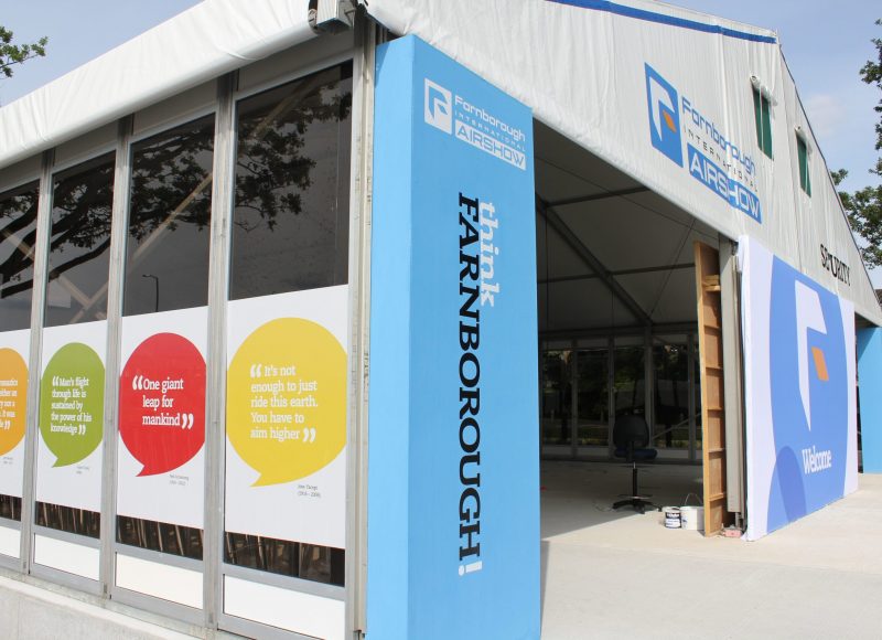 Farnborough International Airshow offical creative agency Ouno Creative, international campaign